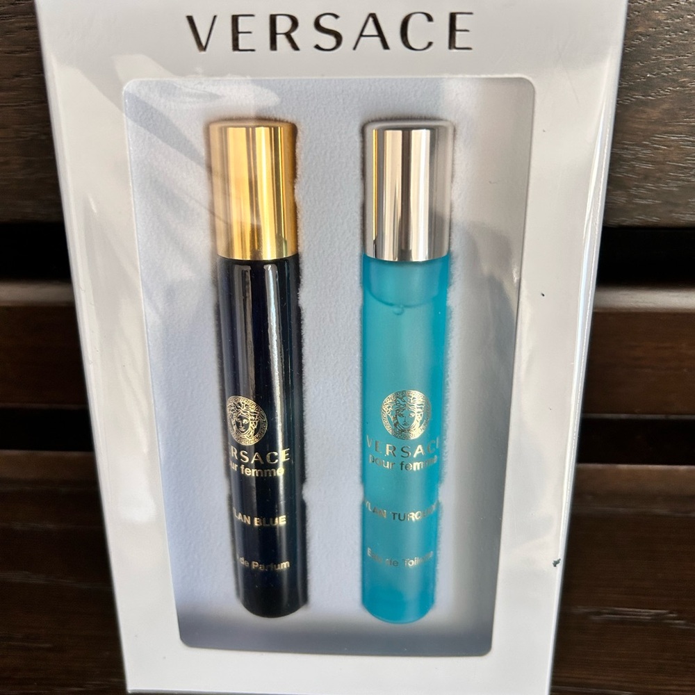 Versace Women’s EAU de Toilette Dylan Blue & Turquoise Travel duo Gift Set NIB